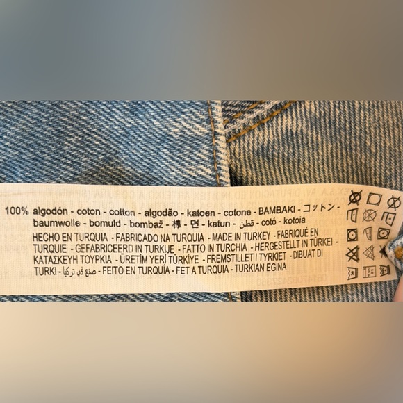 NWT Zara Women's High Rise Light Blue Denim Shorts - Picture 11 of 11